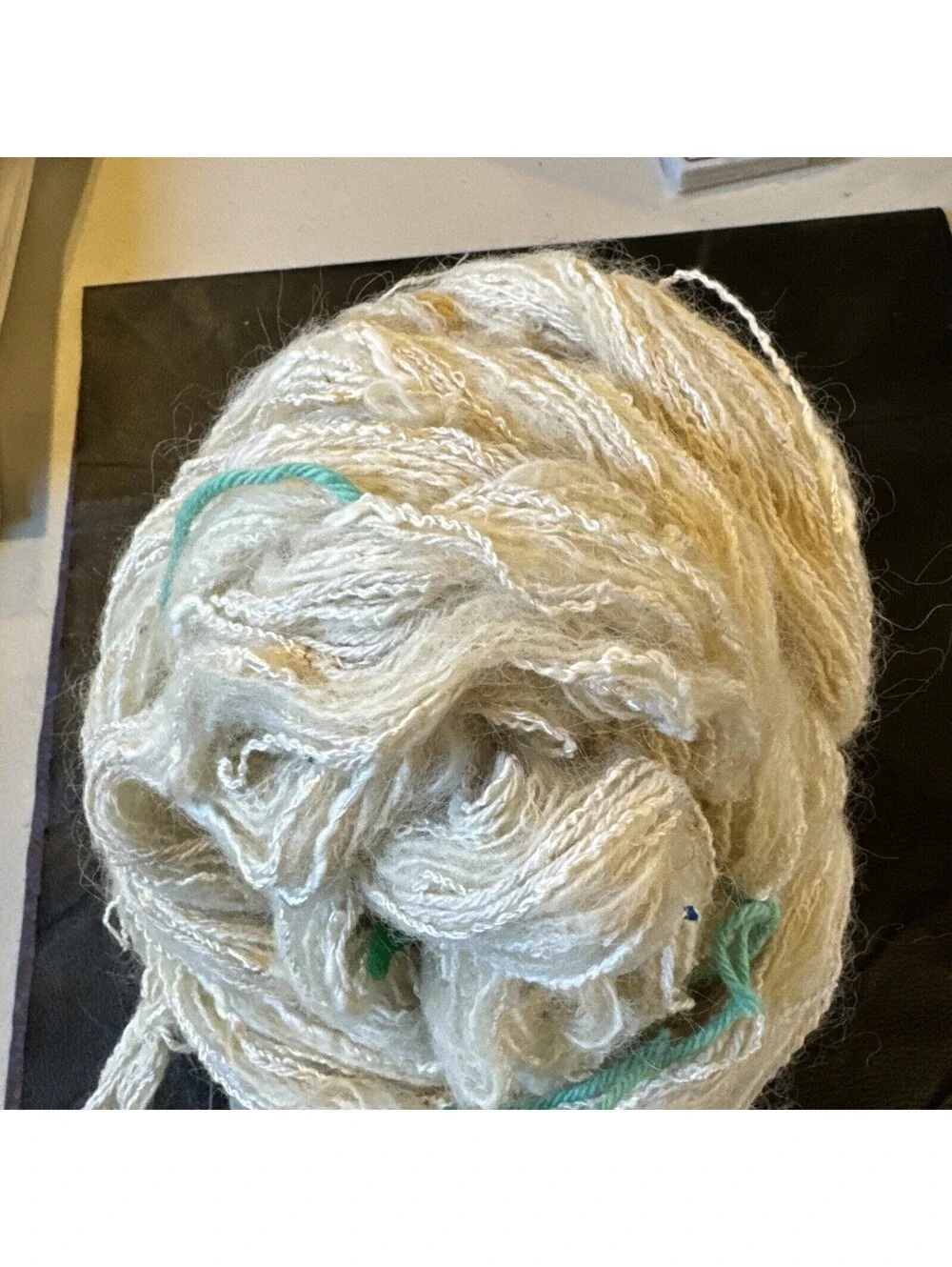 New Vintage Handmade Wool Mixed Fiber Warping .589 LBS Made In Maine